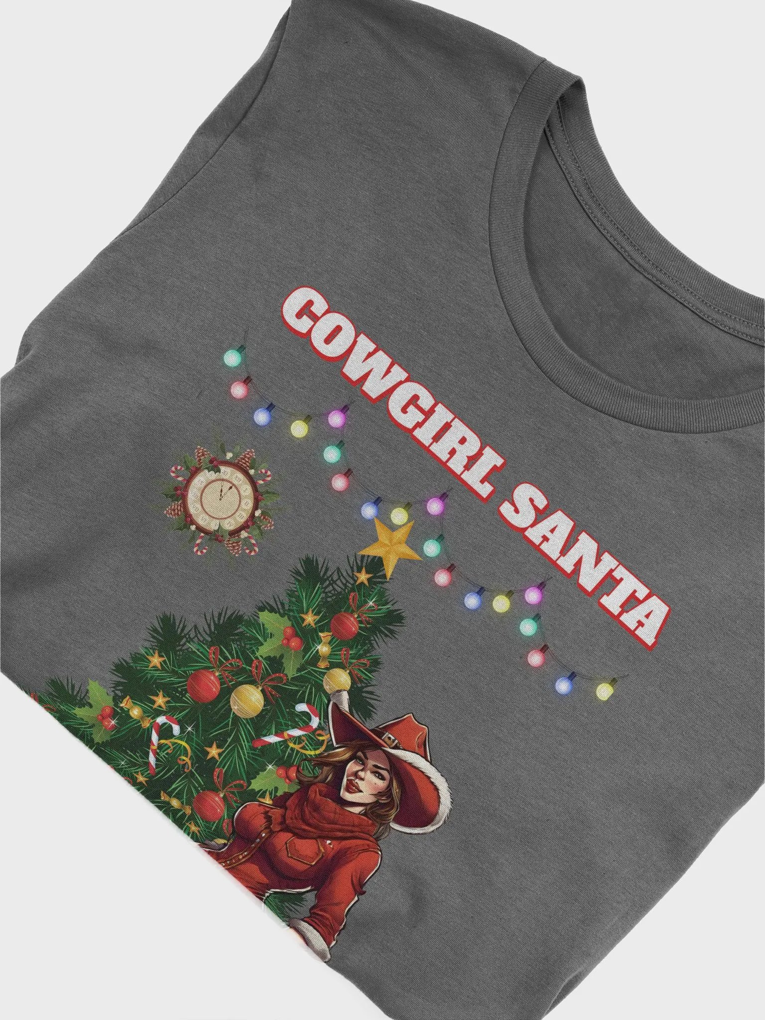 Cowgirl Santa - Christmas T-shirt product image (5)