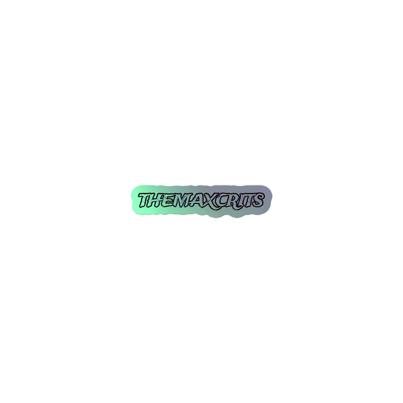 Glitchy Motion Holographic Sticker Set LOGO