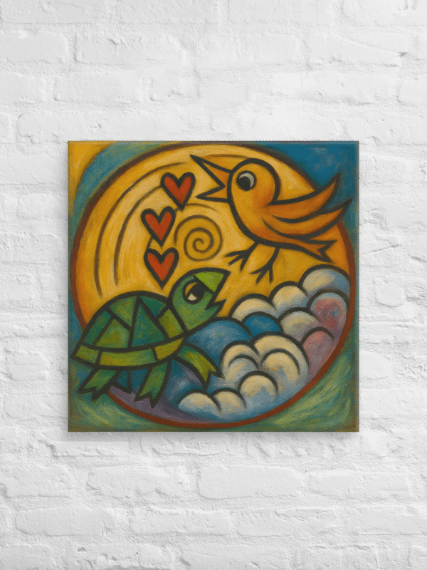From Shell To Song - Vibrant Wildlife Harmony Canvas product image (4)