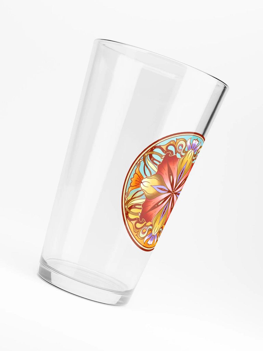 Crimson Floral Mandala - Pint Glass product image (6)