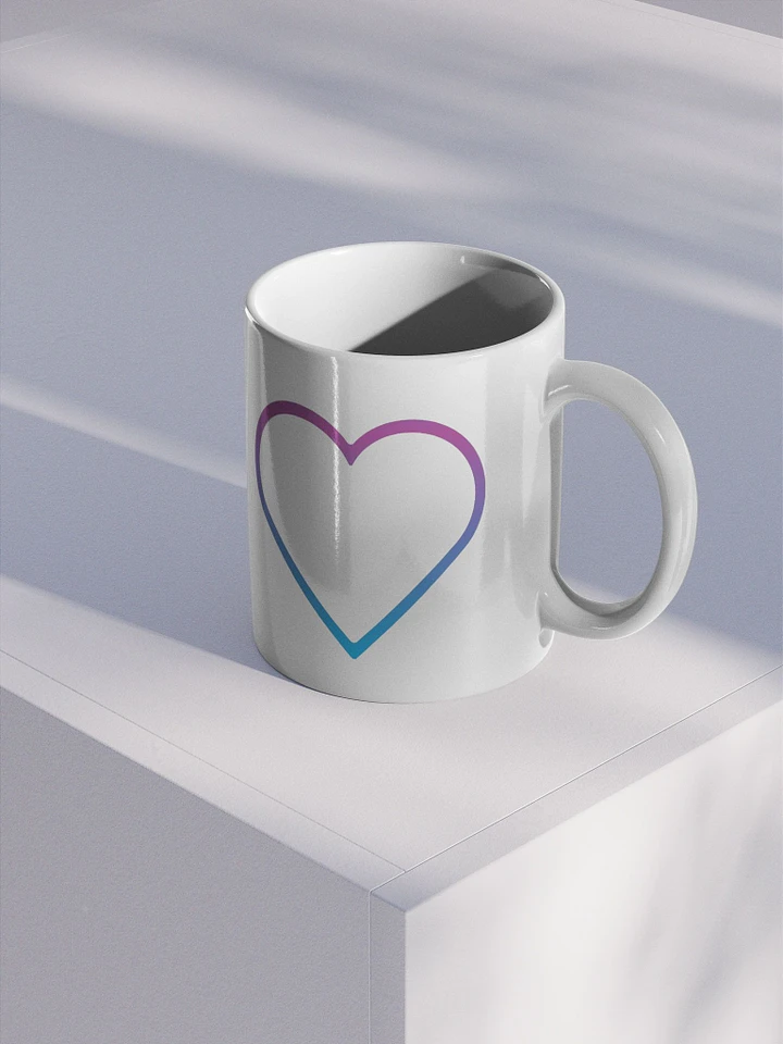 Outline Heart Coffee Cup (Left-Handed) product image (1)