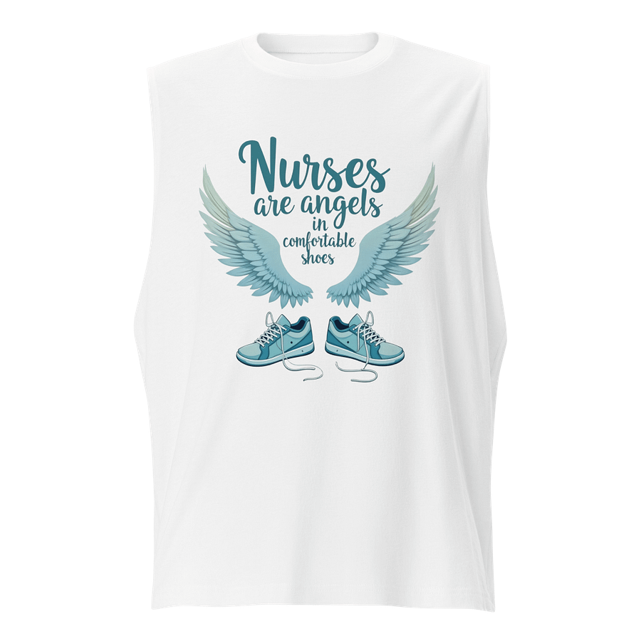 Angel Wings Nurses Muscle Tank product image (5)