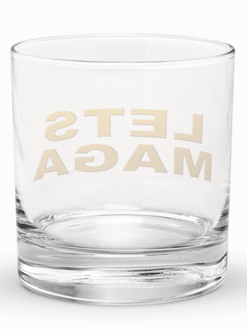 Golden 'LETS MAGA' Rocks Glass product image (4)