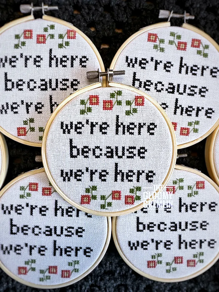 We're Here - Cross Stitch Pattern product image (1)