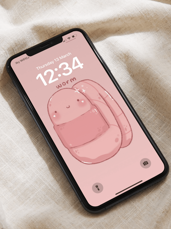stringbean worm phone background product image (1)