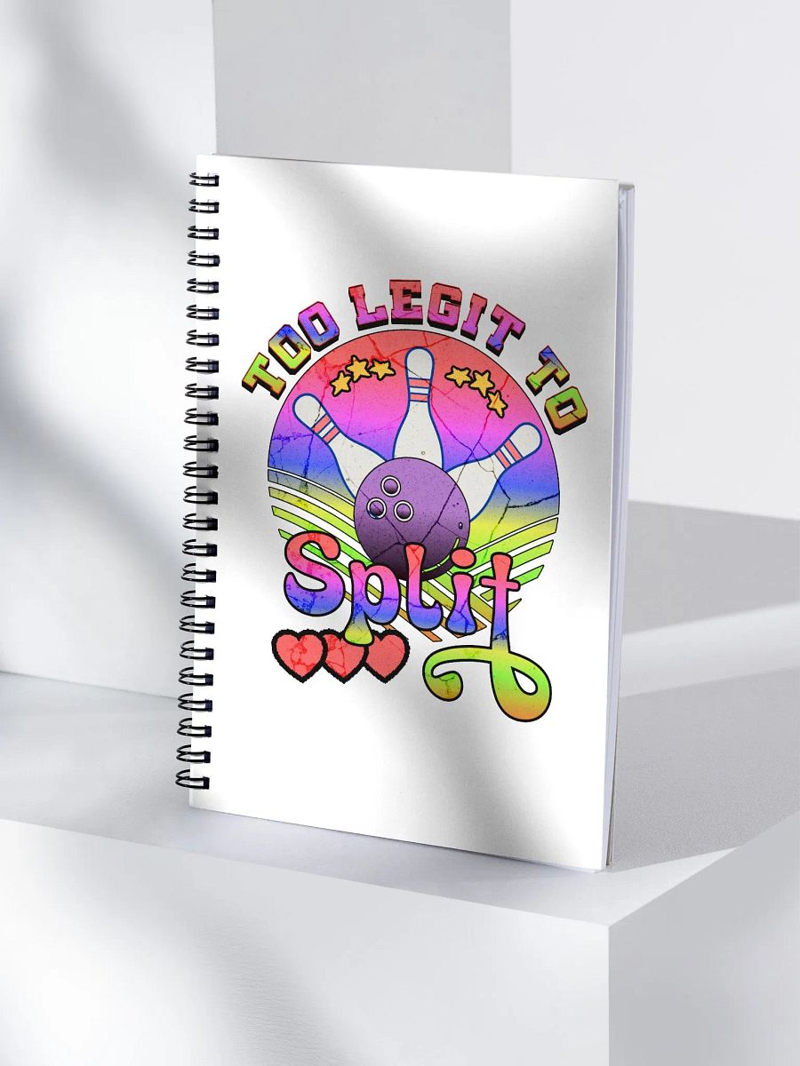 Too Legit To Split Bowling Rainbow Stars Notebook product image (3)