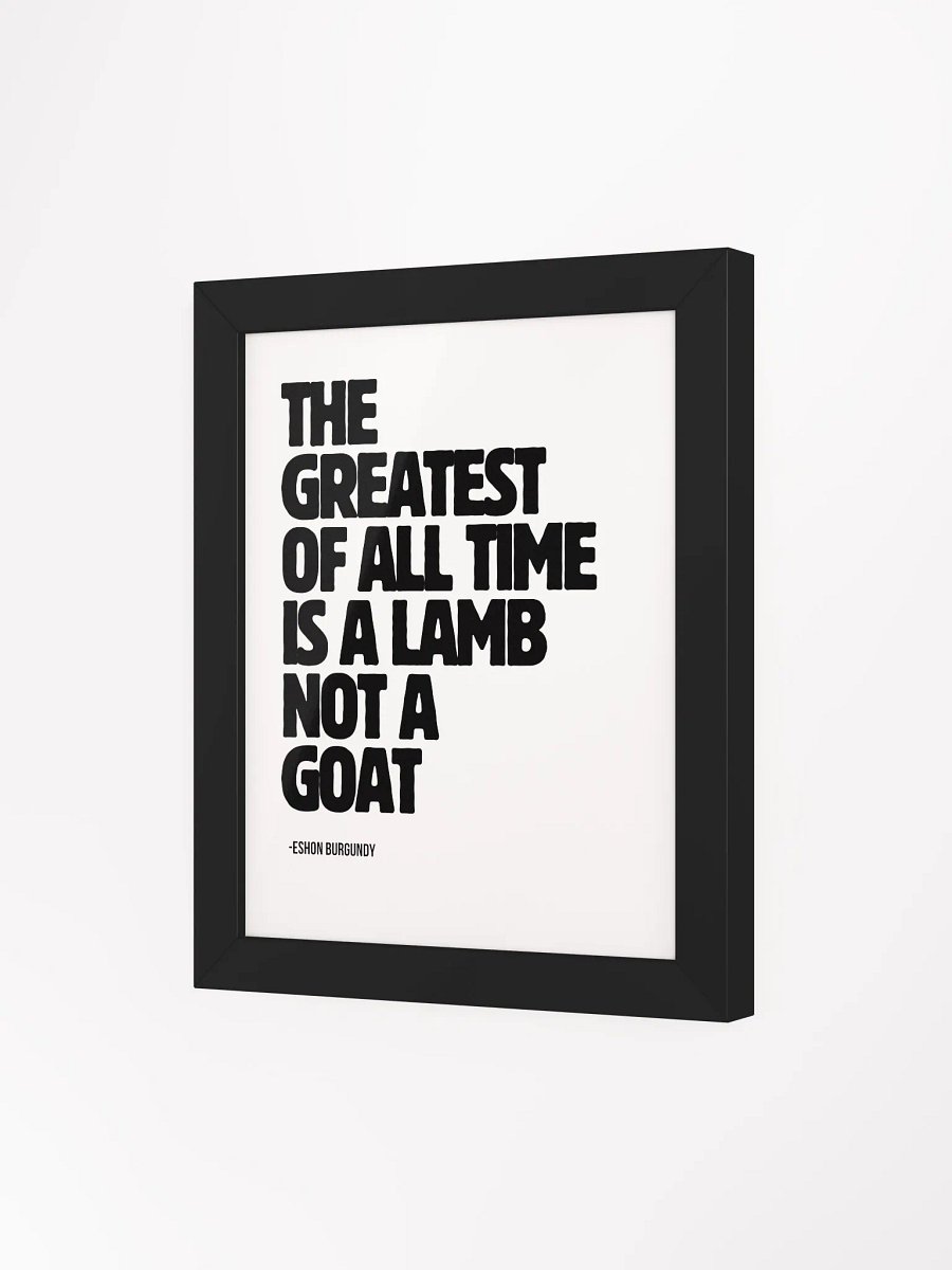 The Greatest Wood Framed Matte Poster product image (93)