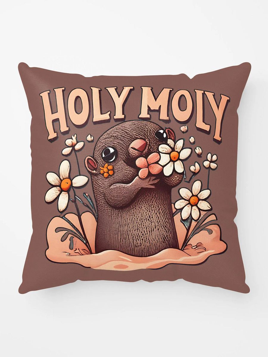 Holy Moly Cute Mole Pillow Design product image (5)