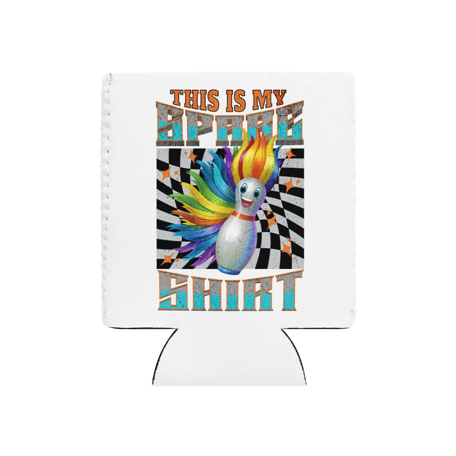 This Is My Spare Shirt Bowling Rainbow Pin Can Cooler product image (1)