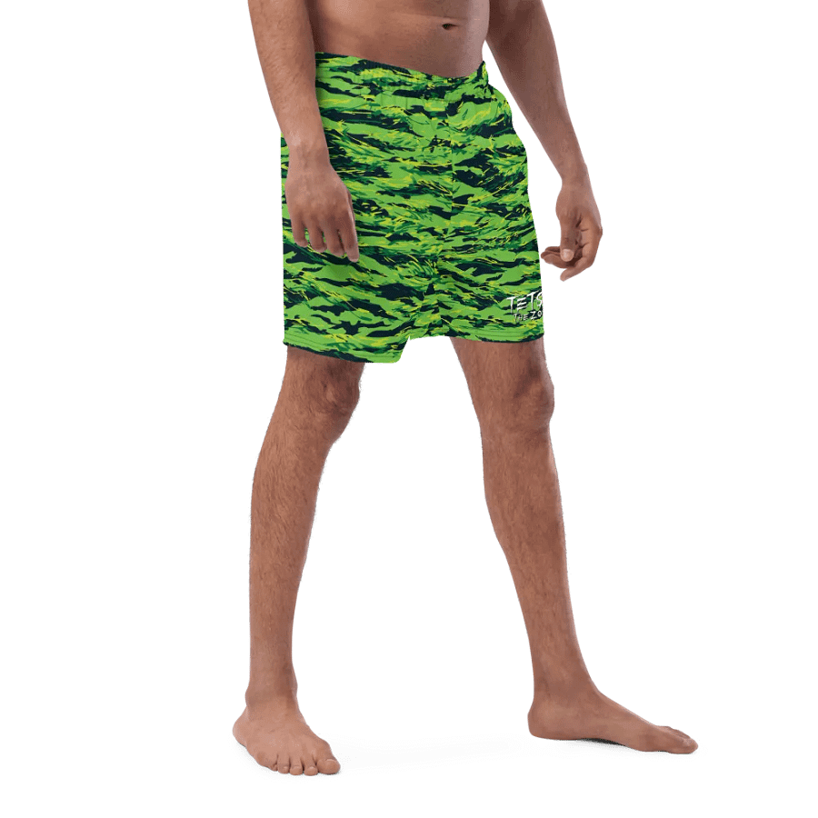 Green Camo Swim Trunks product image (9)