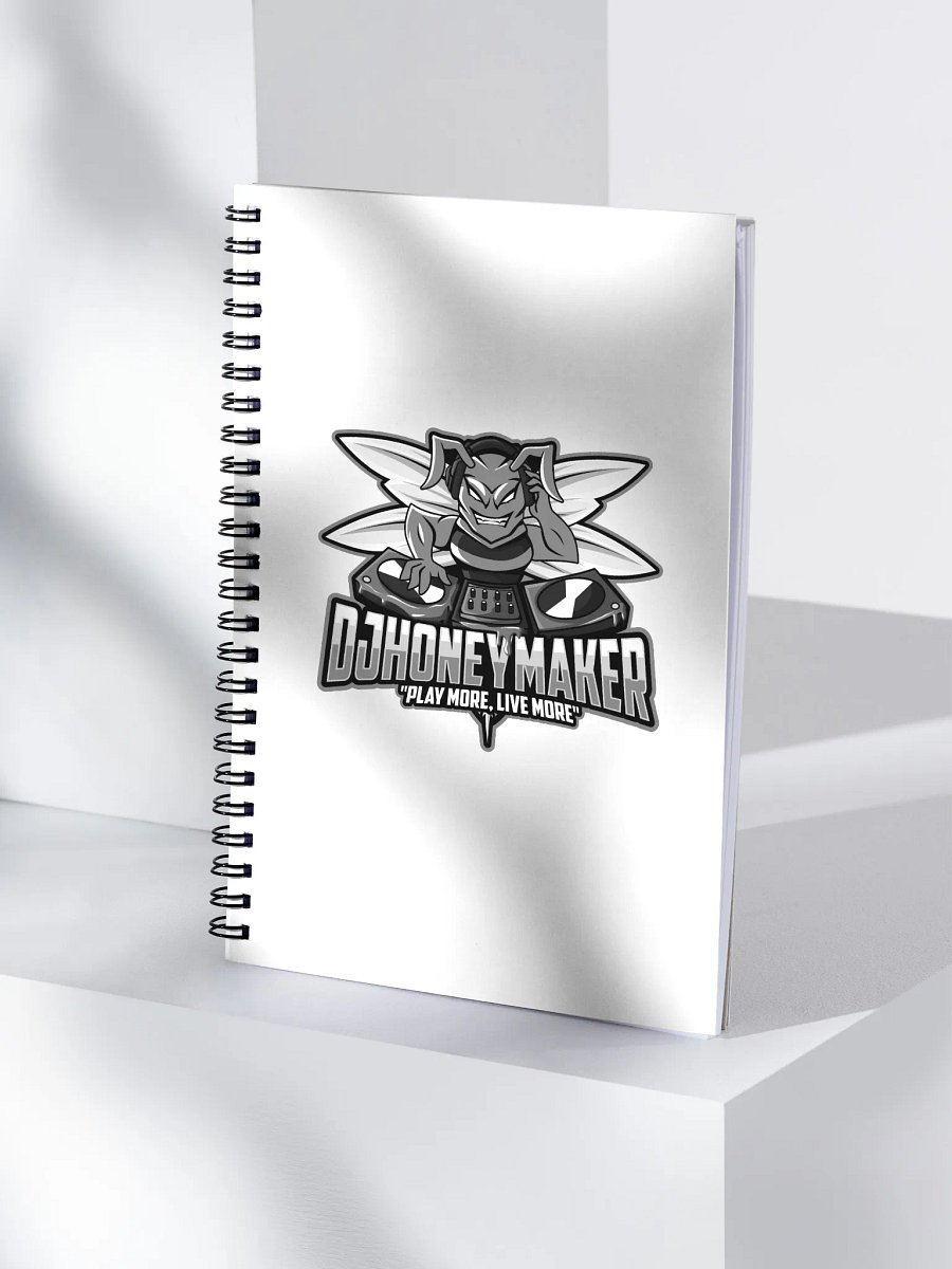 Black & White Logo Spiral Notebook product image (4)
