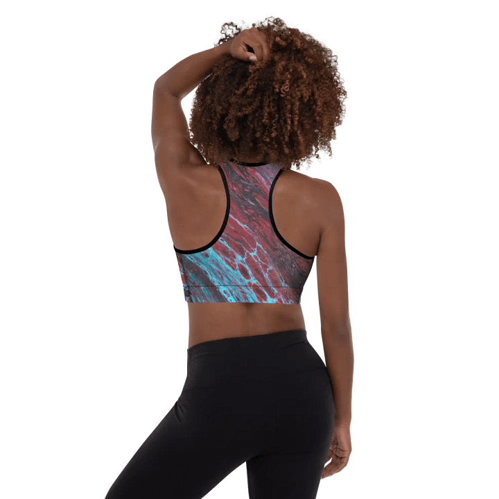Crimson Tides - All-Over Print Padded Sports Bra product image (2)