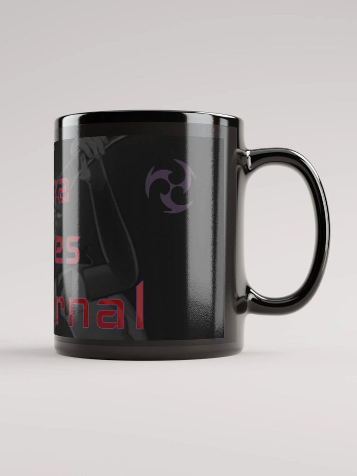 Raiden Shogun's Elemental Burst ||| Black Glossy Mug product image (2)