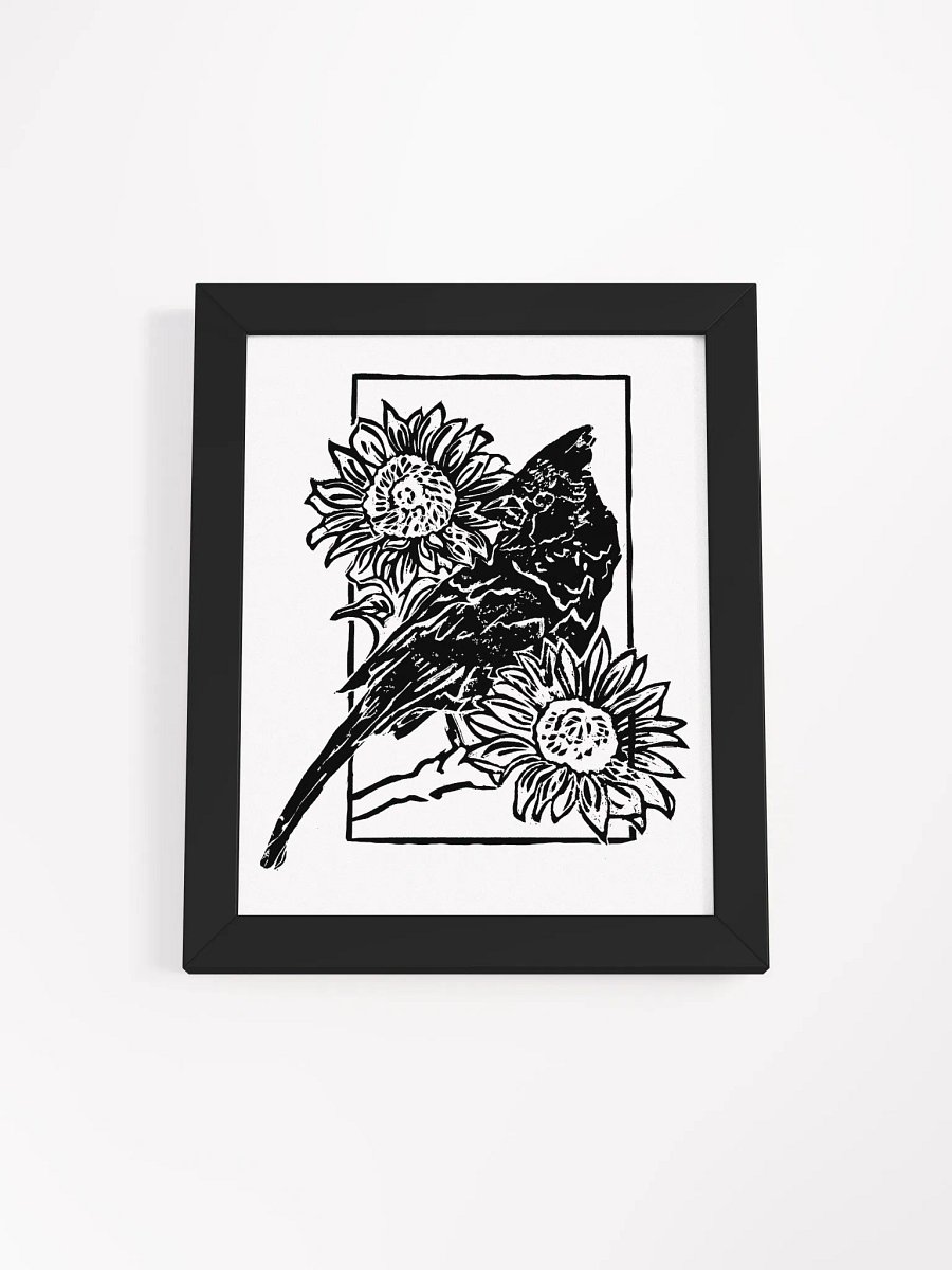 Birdie in Black Framed High-Quality Matte Poster Print product image (1)