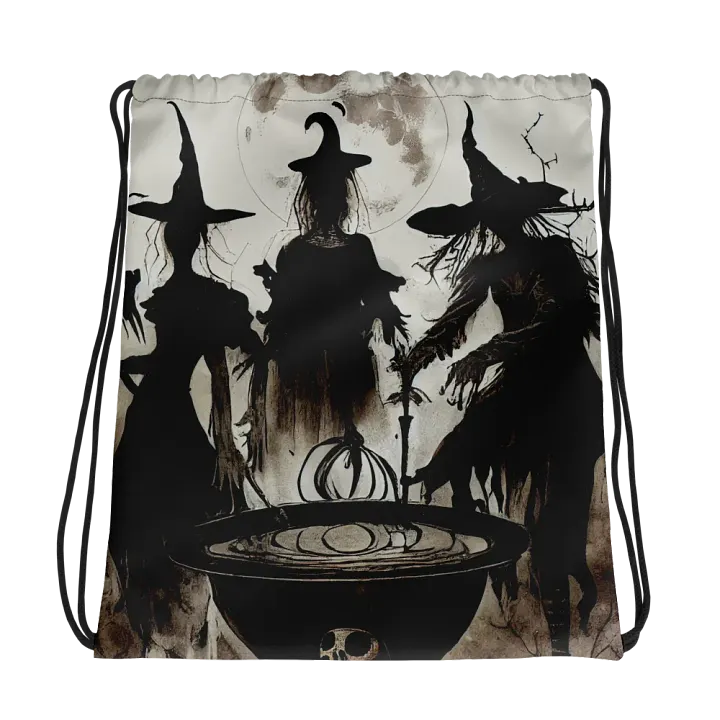 Moonlit Coven Drawstring Bag product image (1)