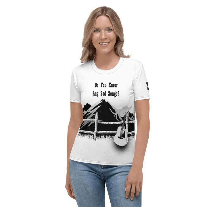 Women's Sad Songs Shirt (White) product image (1)