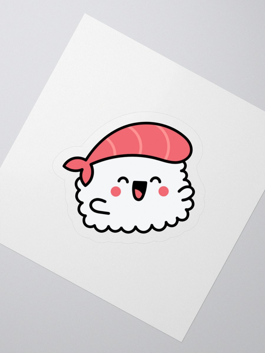 Kawaii Tuna Sashimi Sticker – Rice Ball with Tuna Hat product image (2)