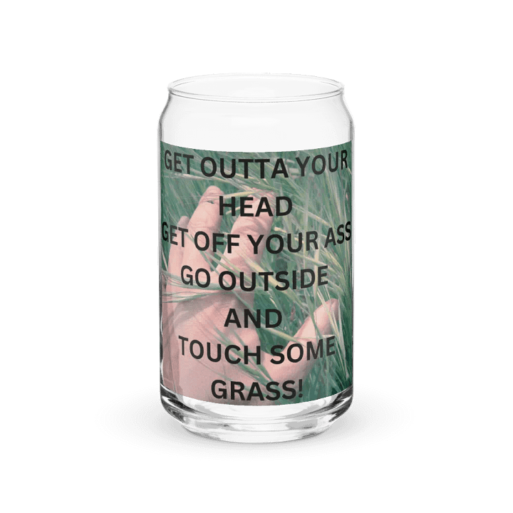 Get Outta Your Head Drink Glass w/straw product image (2)