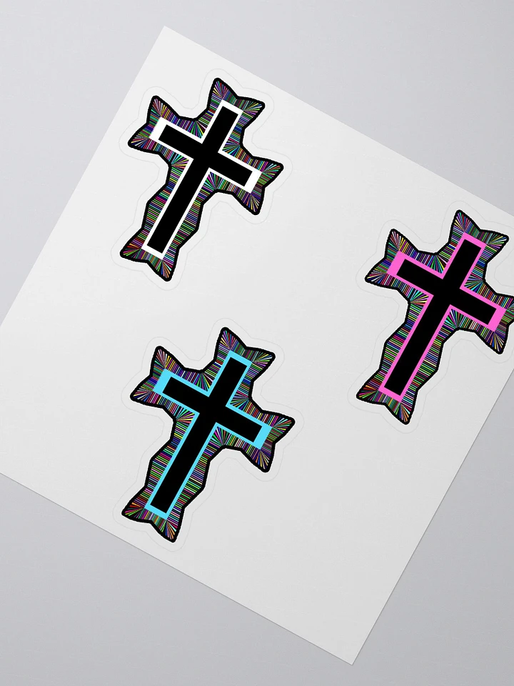 90's Retro Cross Sticker Sheet product image (1)