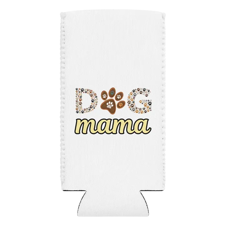 Dog Mama Paw Prints Can Cooler product image (2)