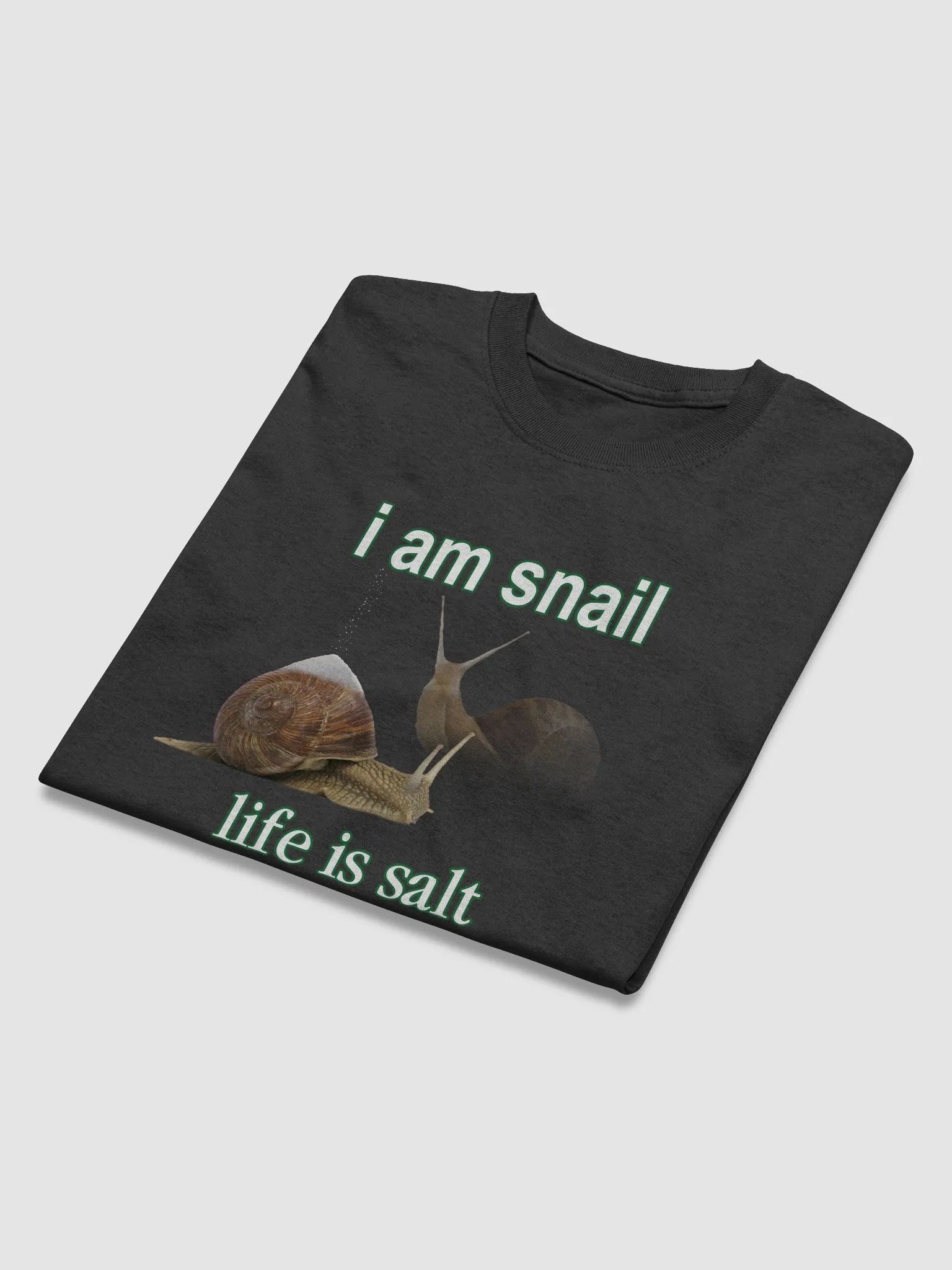 I am snail, life is salt T-shirt product image (16)