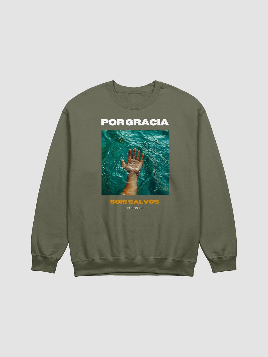 Sudadera Unisex Cuello Redondo | Por gracia sois salvos product image (2)