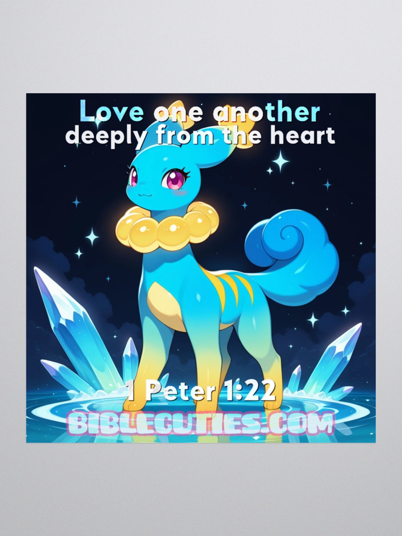Bible Cuties Olivia - Love one another deeply from the heart Sticker product image (2)