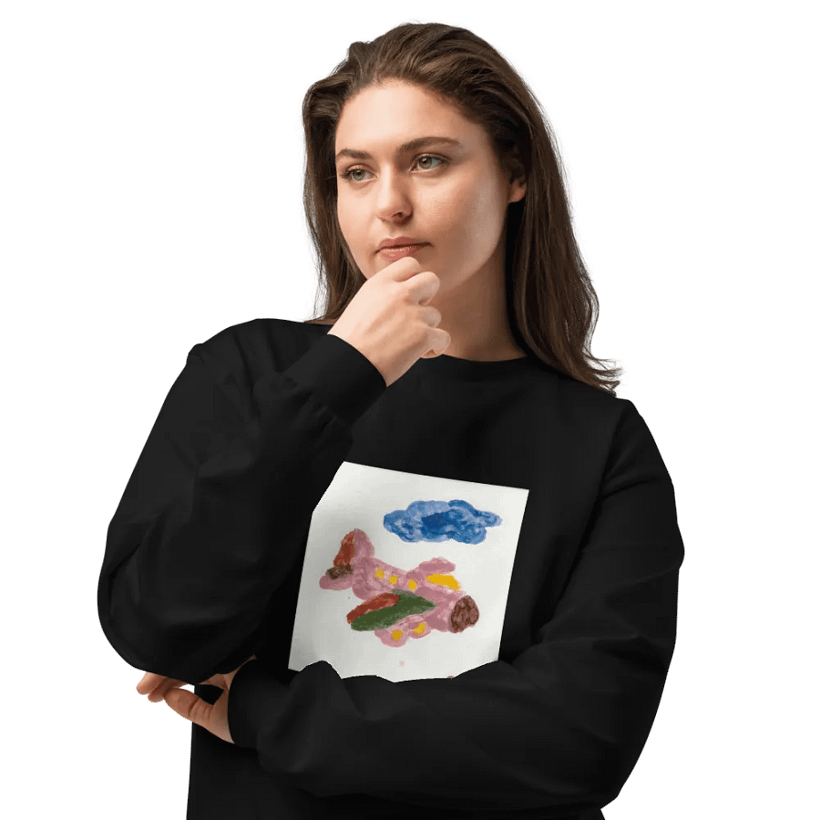 Kid Airplane (AS Colour Unisex Premium Heavyweight Long Sleeve Shirt) product image (7)