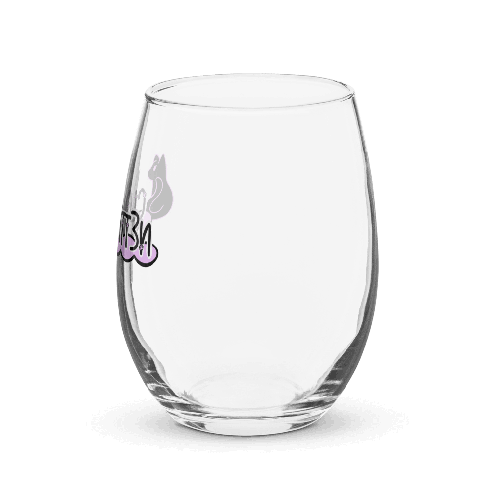 Kitten Logo Stemless Wine Glass product image (3)
