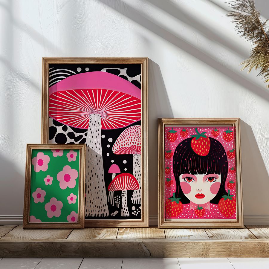 Funky Gallery Wall Set of 12 Colorful DIGITAL Prints product image (5)