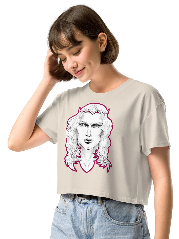 Prince Charming Rose Pink Line Women's Premium Crop Top product image (7)