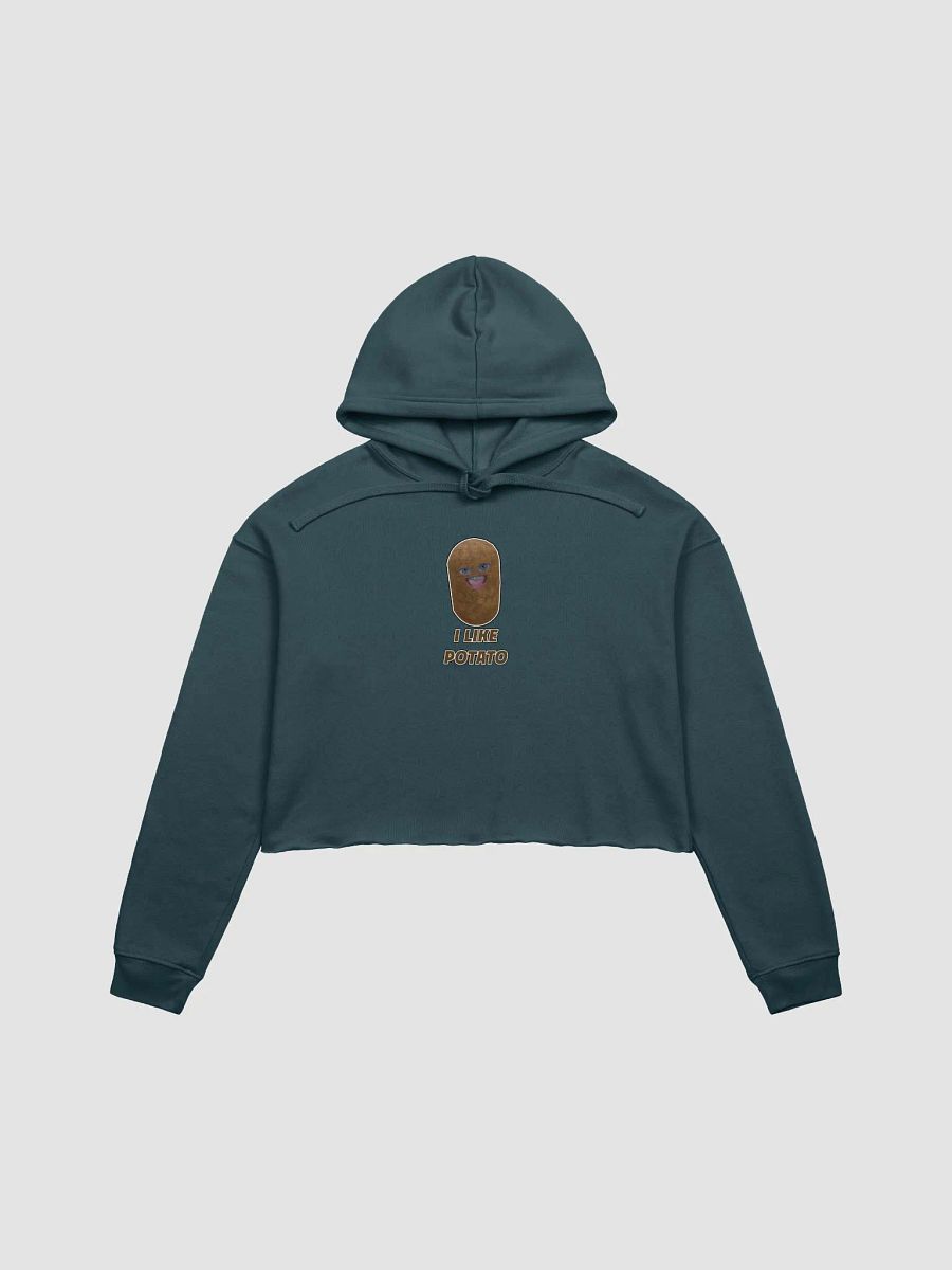 I Like Potato Printed Logo Cropped Hoodie product image (1)