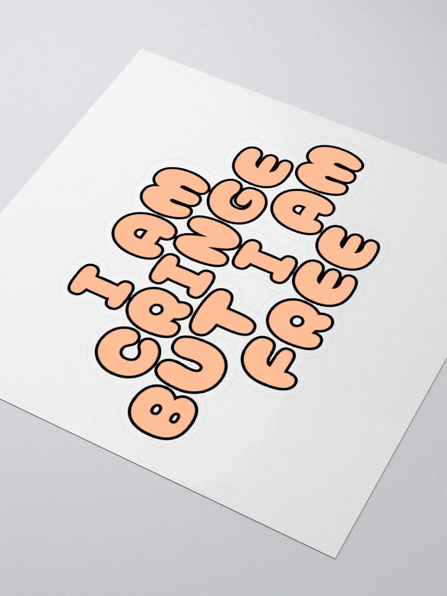 I am Cringe but I am Free Sticker product image (3)