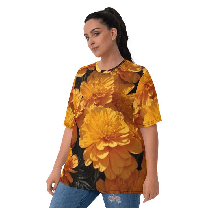 Marigold Mosaic: Vibrant Blooms Tees product image (1)