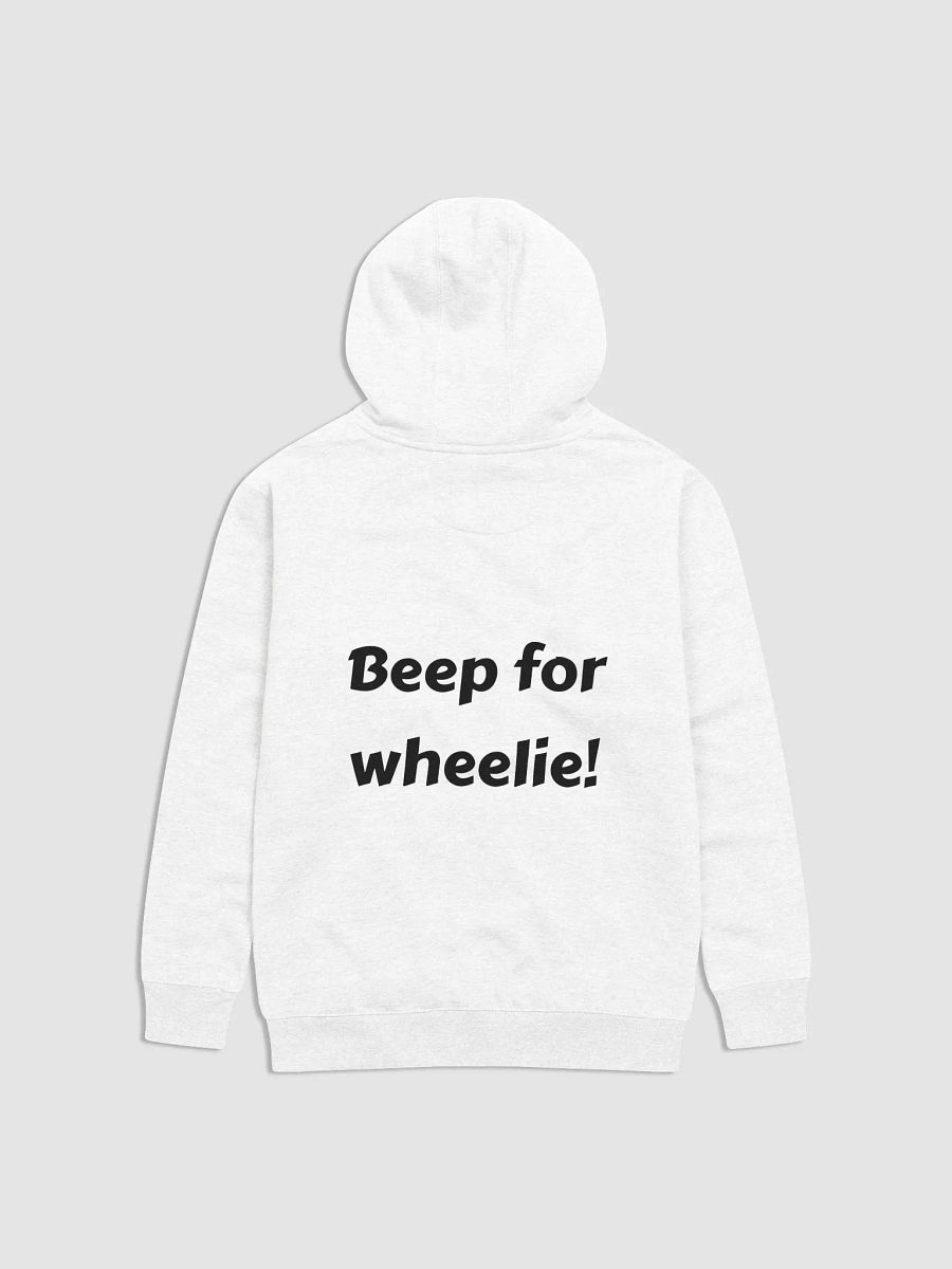 Beep For Wheelie! Hoodie White product image (1)