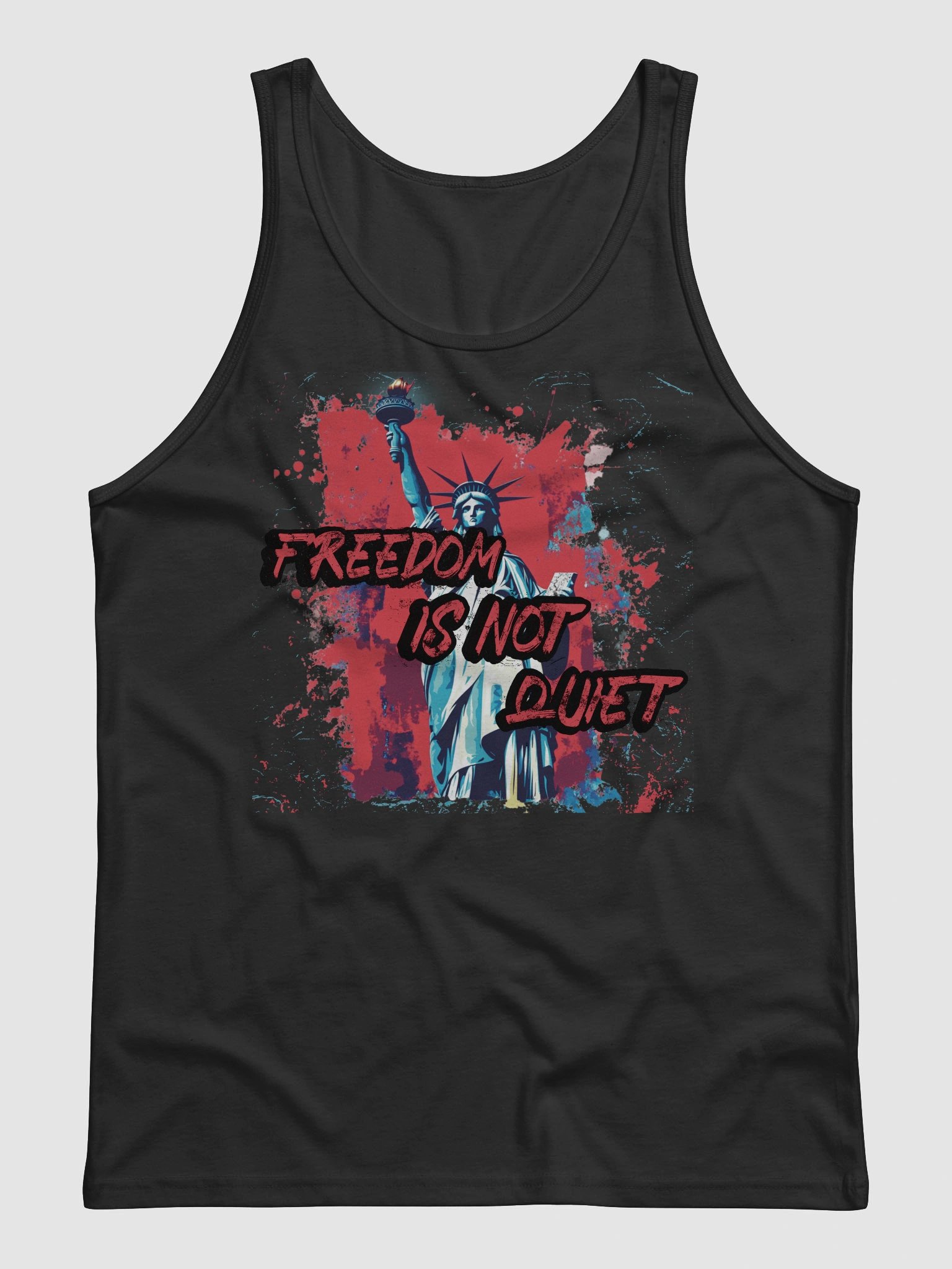 Freedom Is Not Quiet Tank Top – Unisex Bella + Canvas Jersey Fit product image (1)
