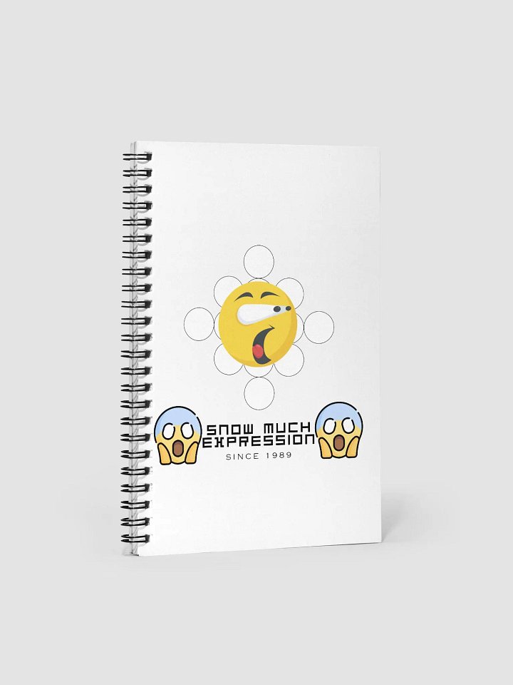 Snow Much Expression spiral notebook product image (1)