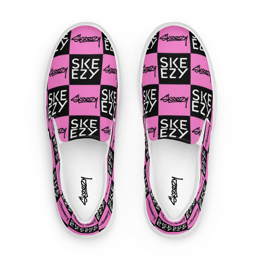 Checkered Skeezy Slip-Ons (womens) BLK/PNK product image (2)