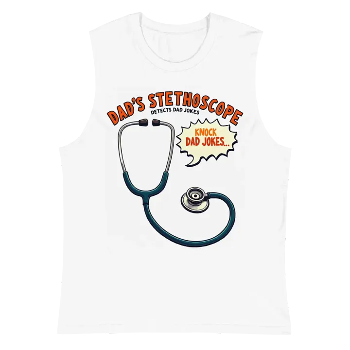 Dad's Stethoscope Humor Muscle Tank product image (2)