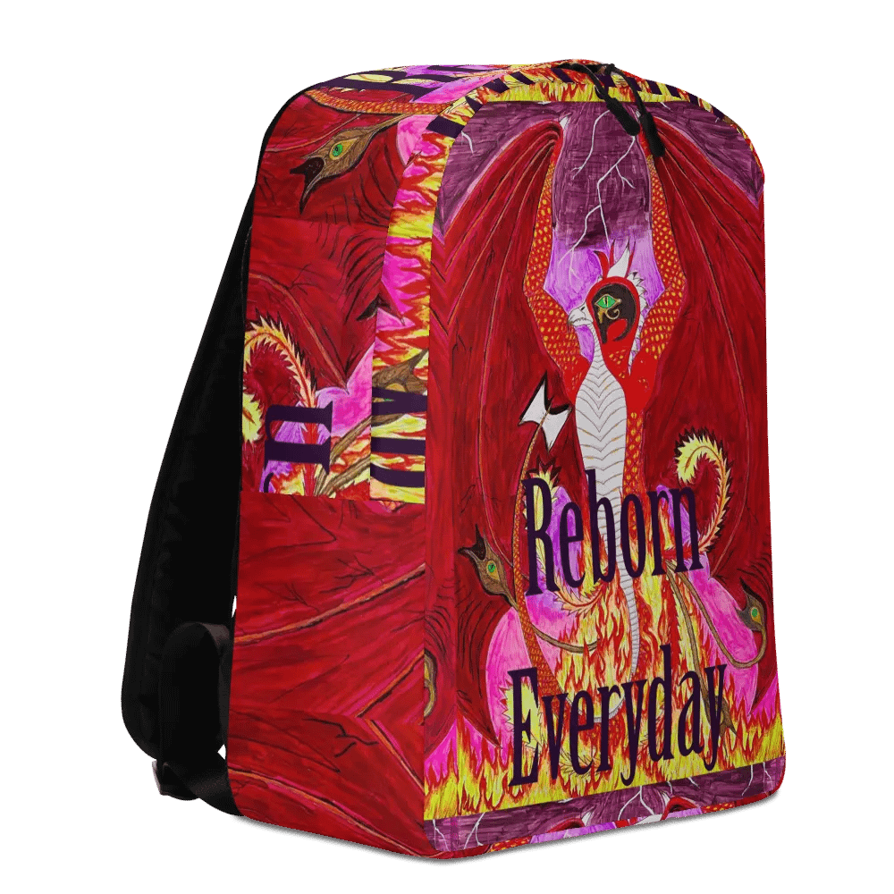 Fire Phoenix Dragon All-Over Backpack product image (8)