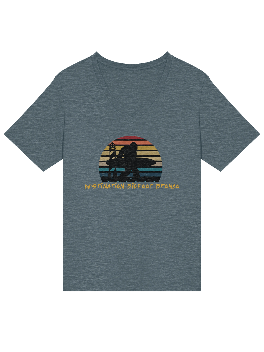 Destination Bigfoot Bronco Classic Logo Bella+Canvas Women's Relaxed V-Neck T-Shirt (Multiple Colors Available) product image (36)