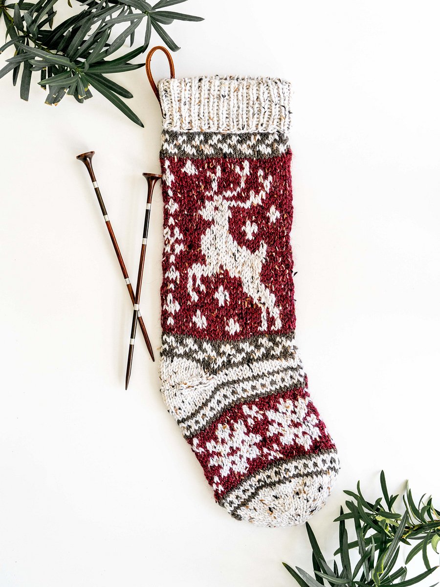 Prancing Deer Stocking Knit product image (1)