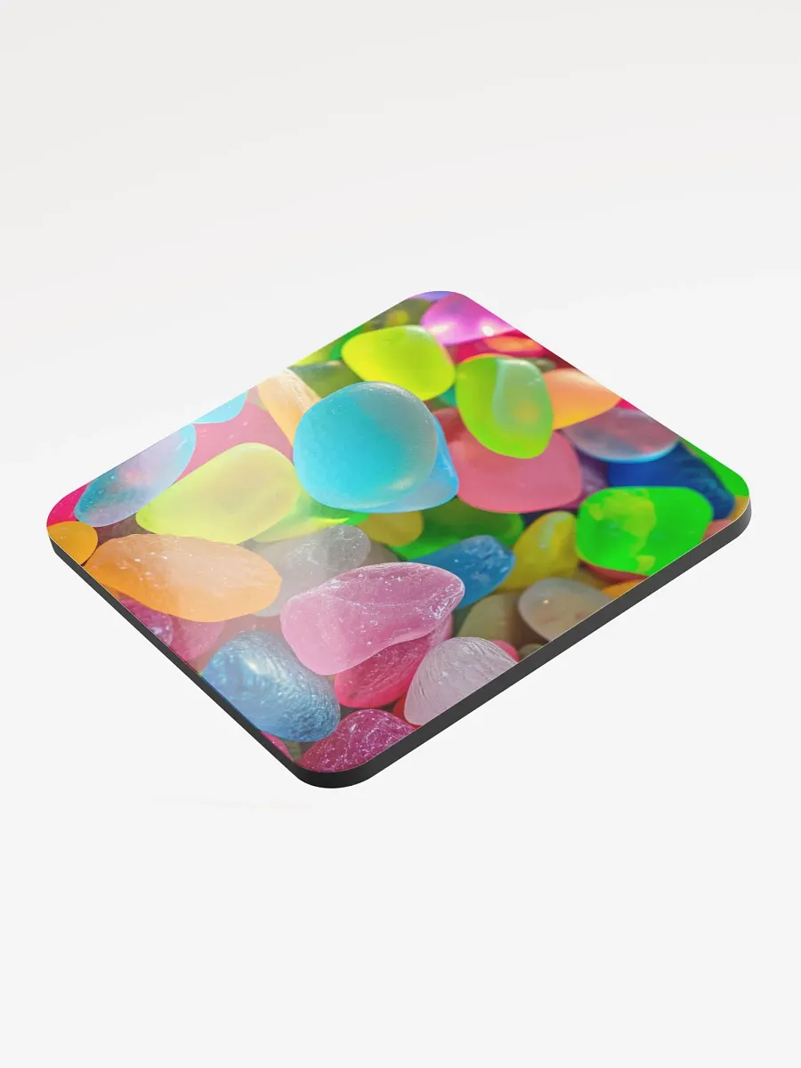 Bright Neon Sea Glass Coaster - Coastal Expression product image (3)