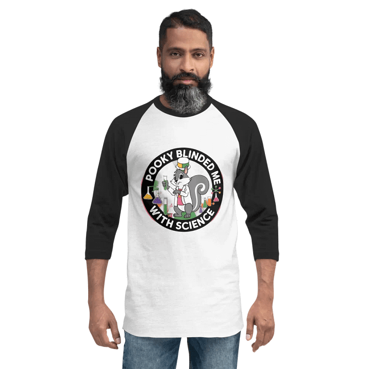 Pooky's Science Squirrel Raglan Tee product image (2)