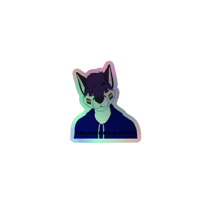 FelixTheGayFox - Holographic Sticker product image (1)