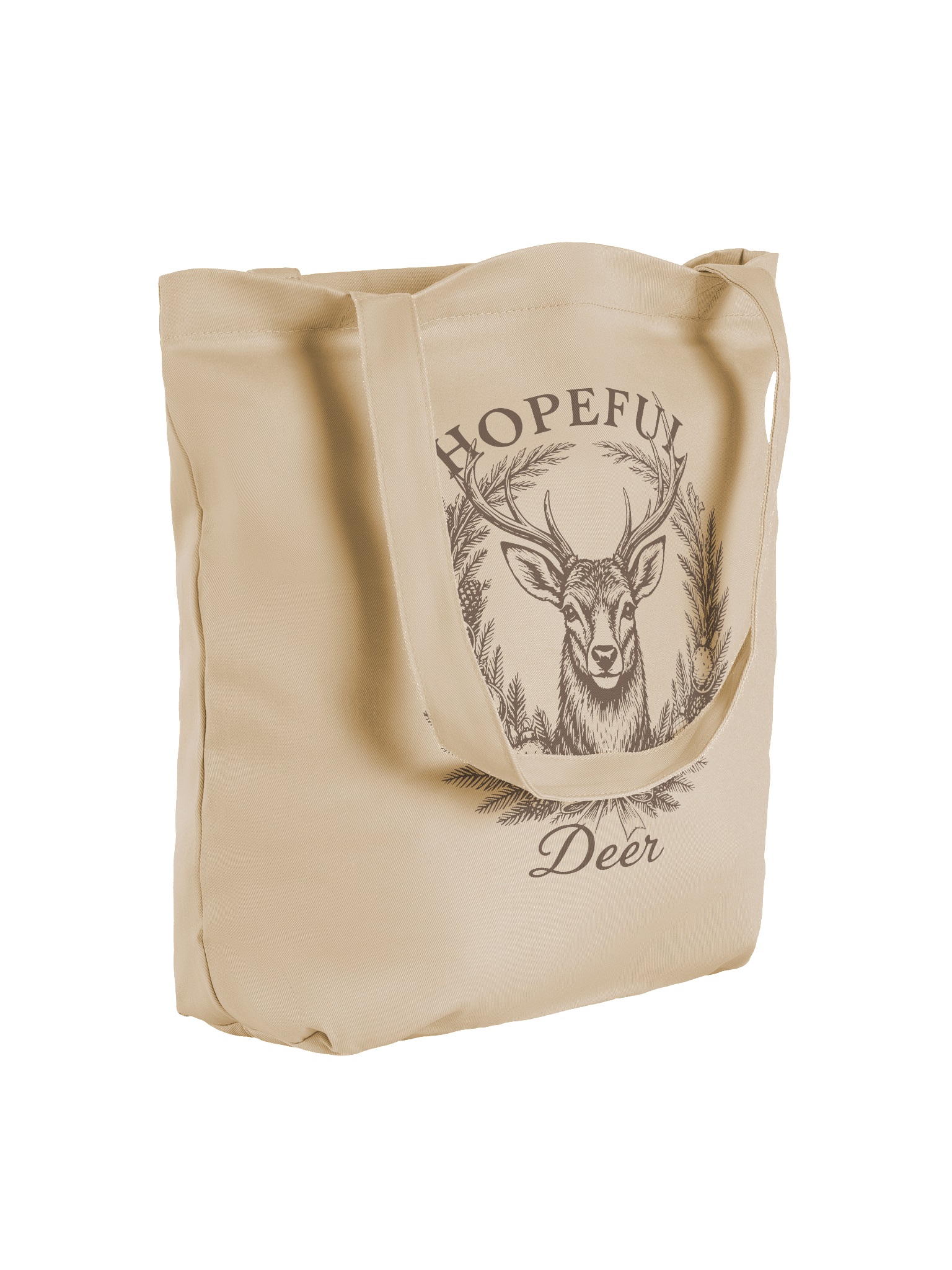 Hopeful Deer Vintage Christmas Tote Bag product image (4)
