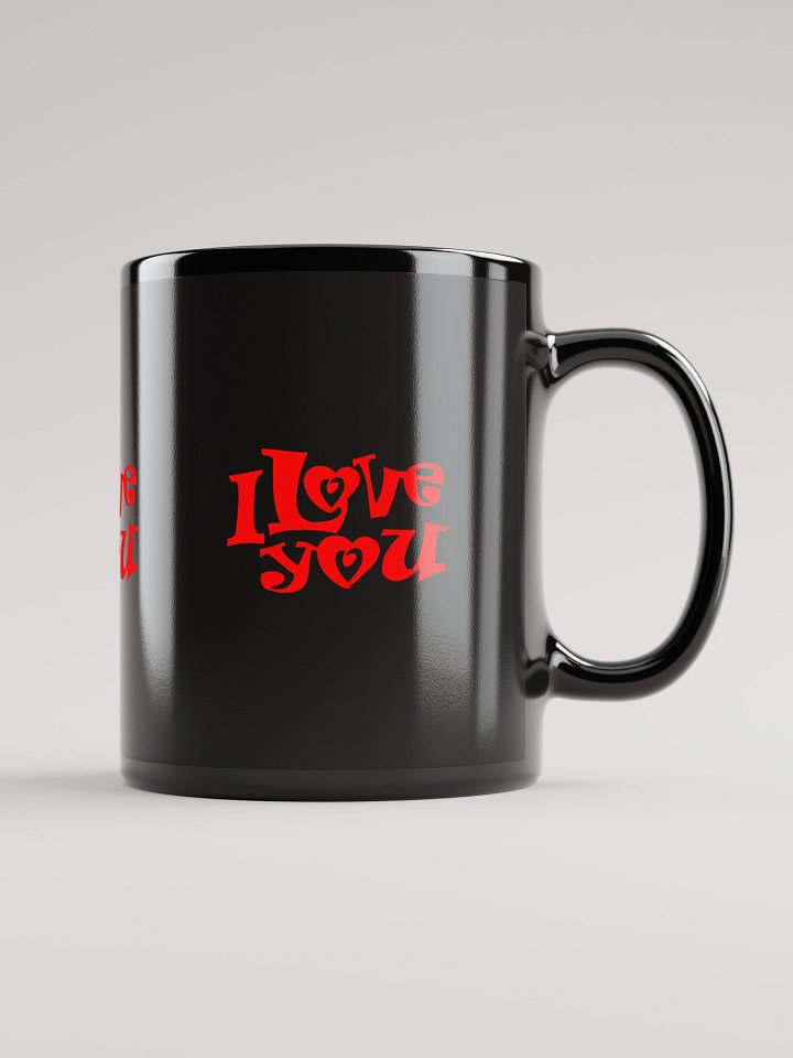 100% Love Black Glossy Mug product image (1)