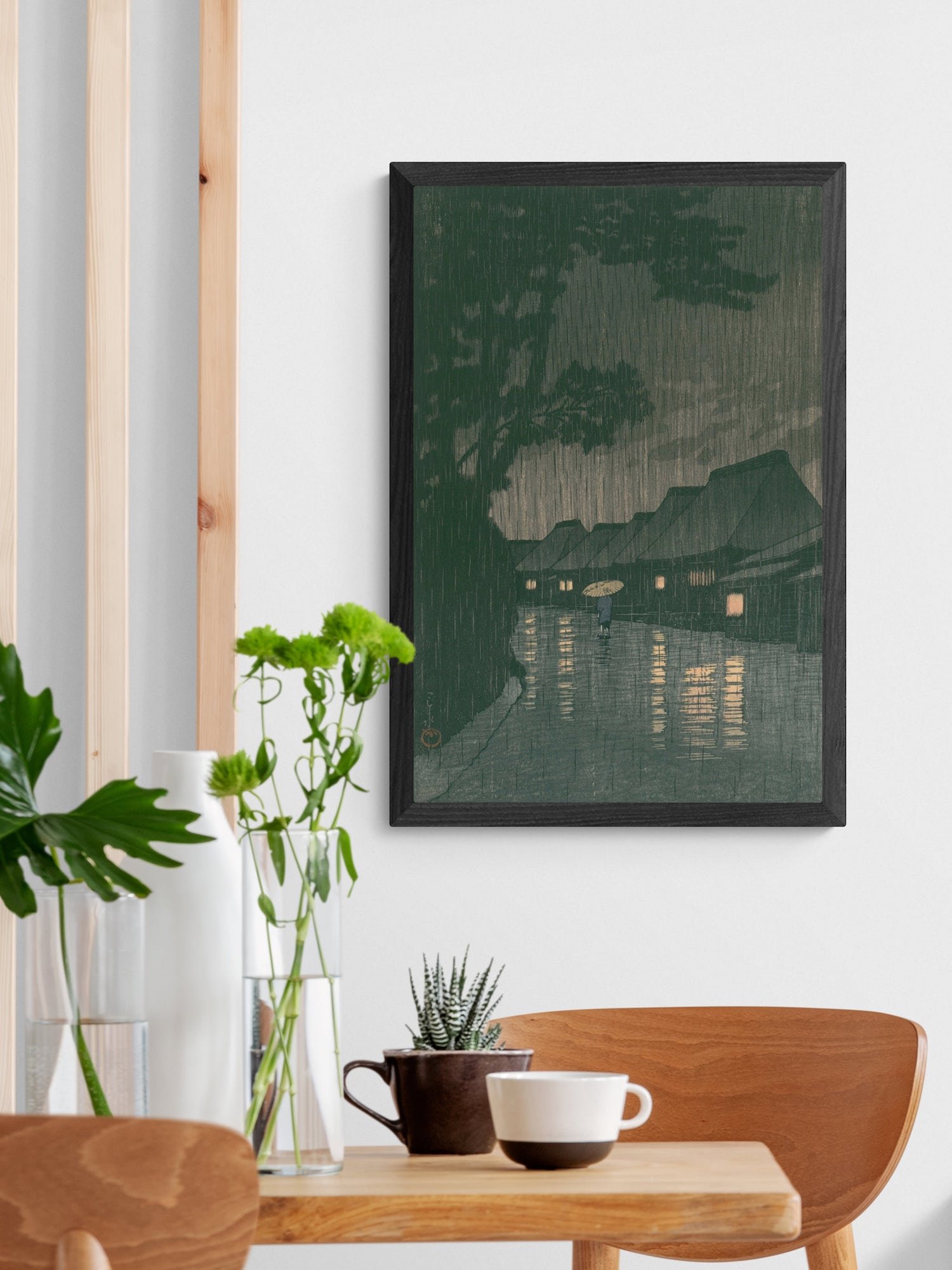 Rainy Night at Maekawa - Kawase Hasui product image (2)