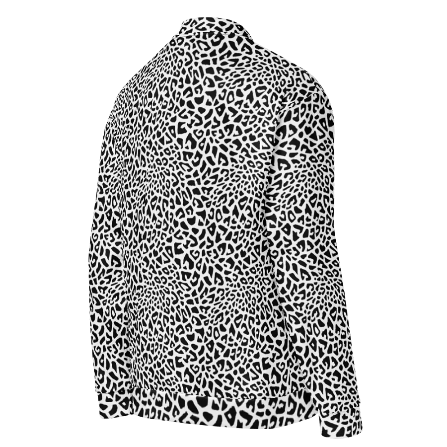 Silver Leopard Bomber Jacket product image (4)