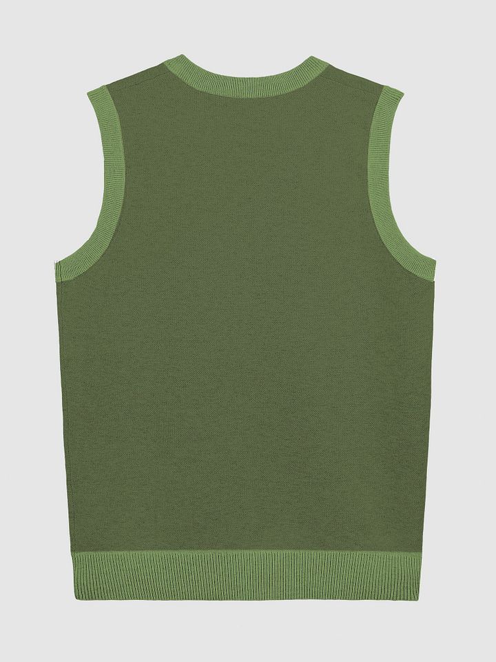PLEASE DON'T MAKE ME TALK (duotone olive) knitwear vest product image (9)